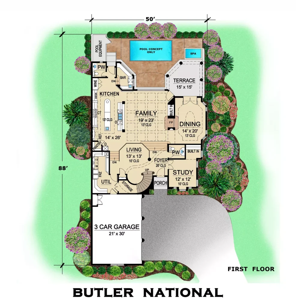 Butler Square Building Plan Butler National - HouseplansOnline.net